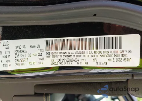 2014 Jeep Cherokee Latitude z USA, uszkodzony, nr VIN 1C4PJMCS3EW184984